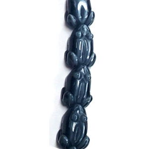 CAT'S EYE FROG 15X20MM BLACK